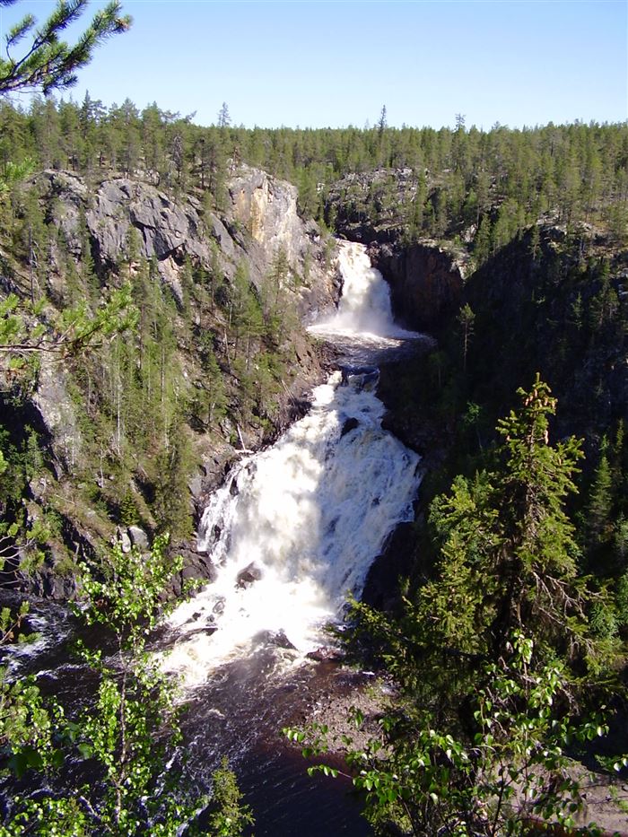 Waterfall in Muddus National Park